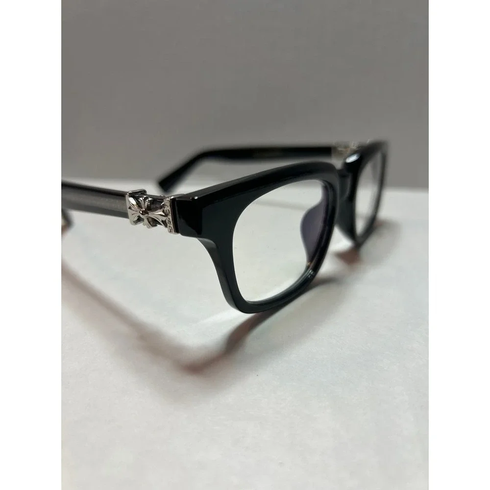 Chrome Hearts Eyeglasses with Silver Detailing
